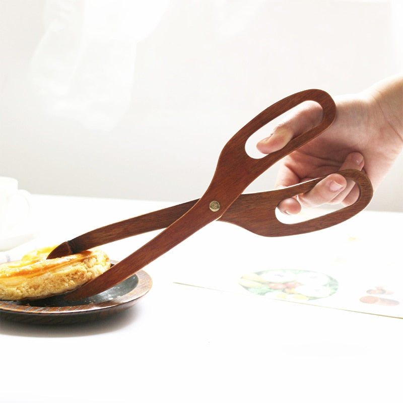Creative Kitchen Wooden Tongs - Image 4
