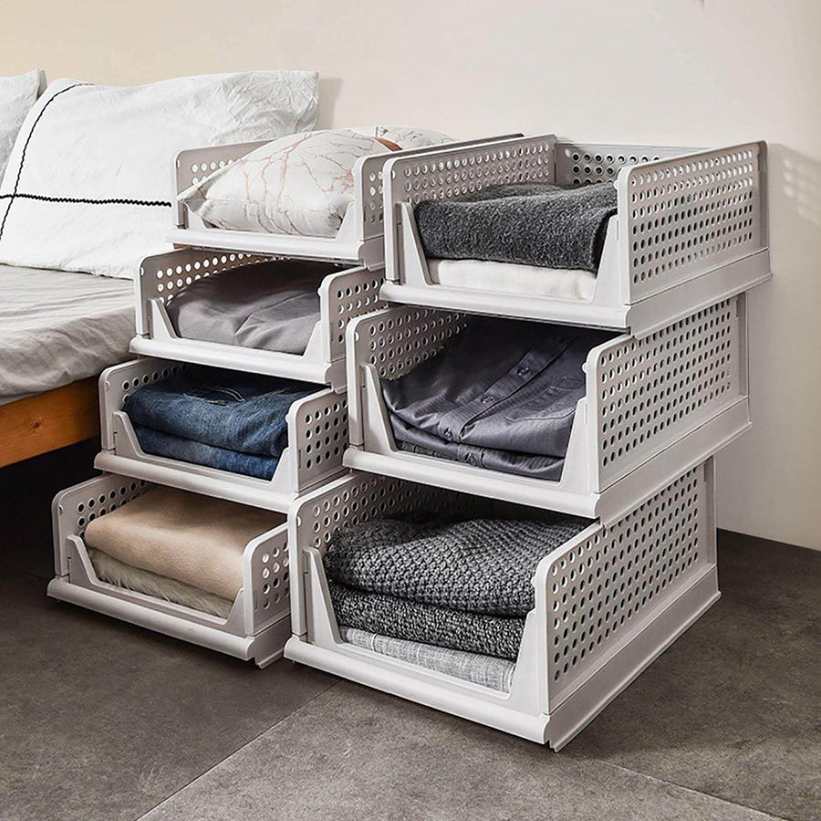Foldable Multilayer Wardrobe Clothes Organizer Box - Image 7