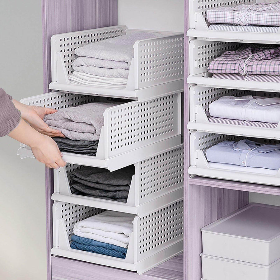 Foldable Multilayer Wardrobe Clothes Organizer Box - Image 2
