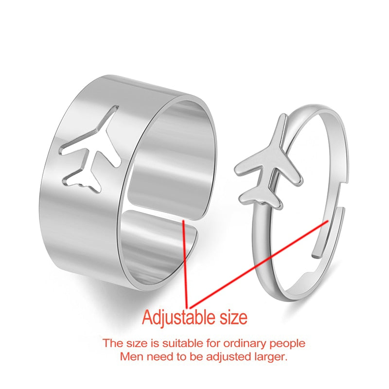 Creative Lovely Couples Matching Ring Set - Image 2