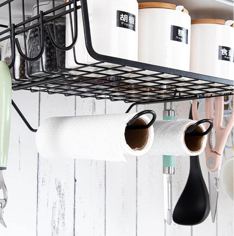 Easy Hang Kitchen Cabinet Storage Organizer Rack