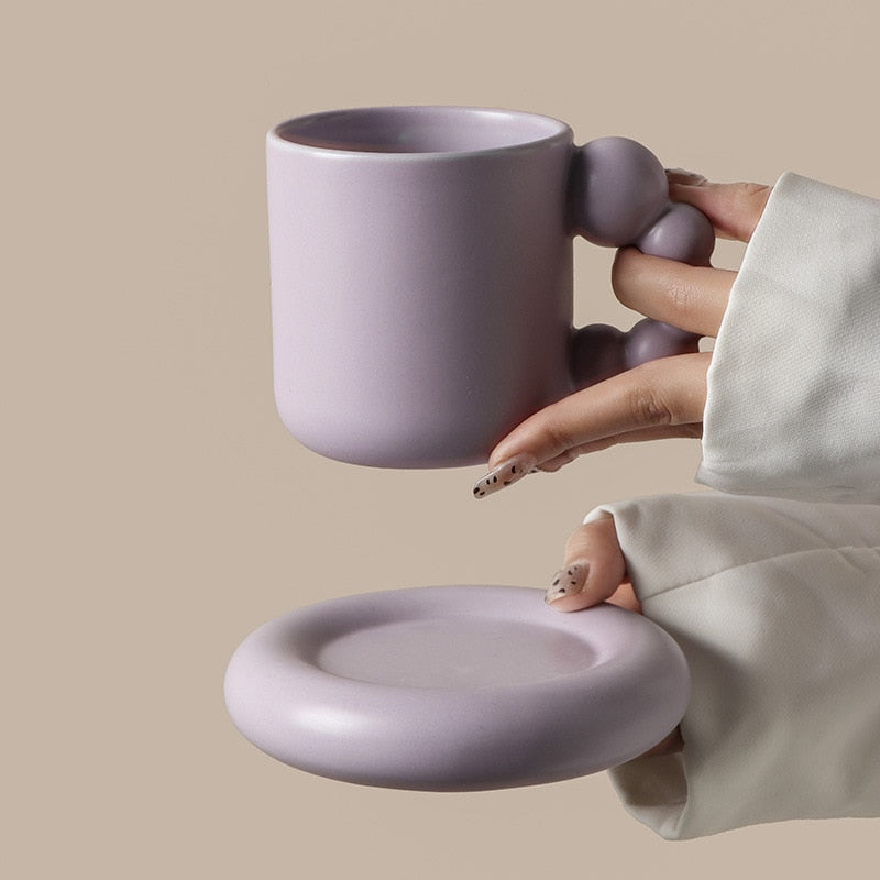 Nordic Ceramic Berry Handle Coffee Mug - Image 2