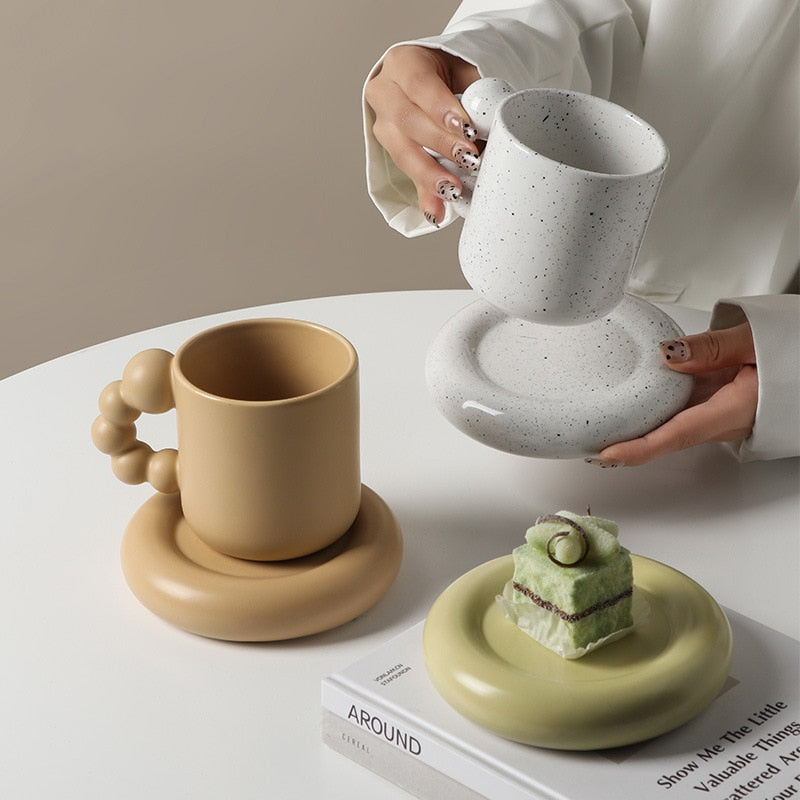 Nordic Ceramic Berry Handle Coffee Mug - Image 3