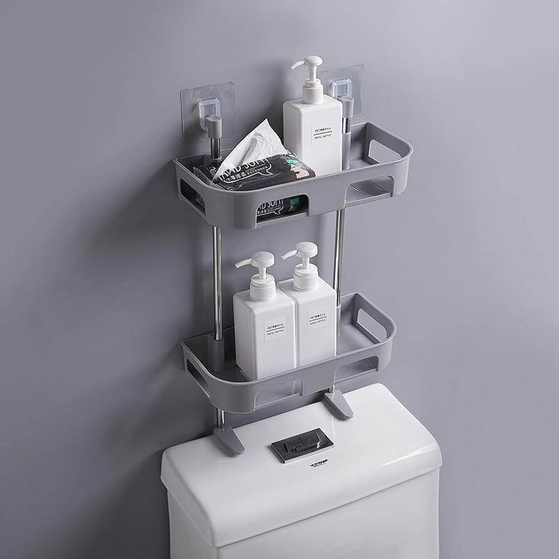 Multilayer Wall-mounted Bathroom Shelf Organizer Rack - Image 1