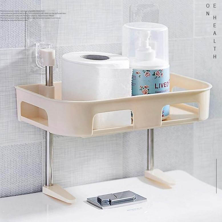 Multilayer Wall-mounted Bathroom Shelf Organizer Rack - Image 3