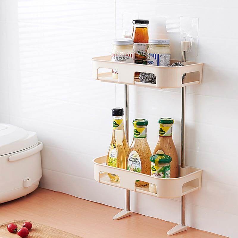 Multilayer Wall-mounted Bathroom Shelf Organizer Rack - Image 9