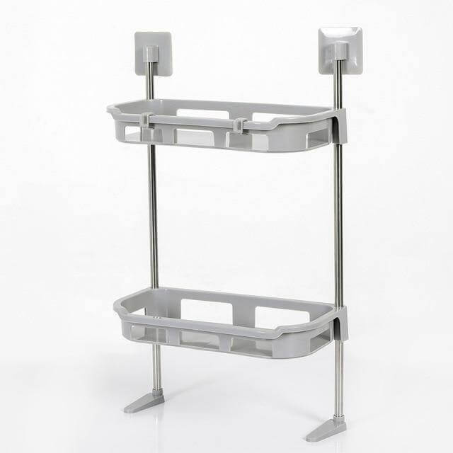 Multilayer Wall-mounted Bathroom Shelf Organizer Rack - Image 4