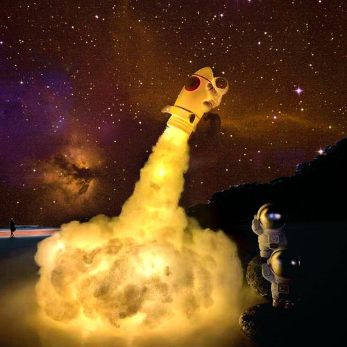 Astronaut Colorful Clouds Night Light - Image 0