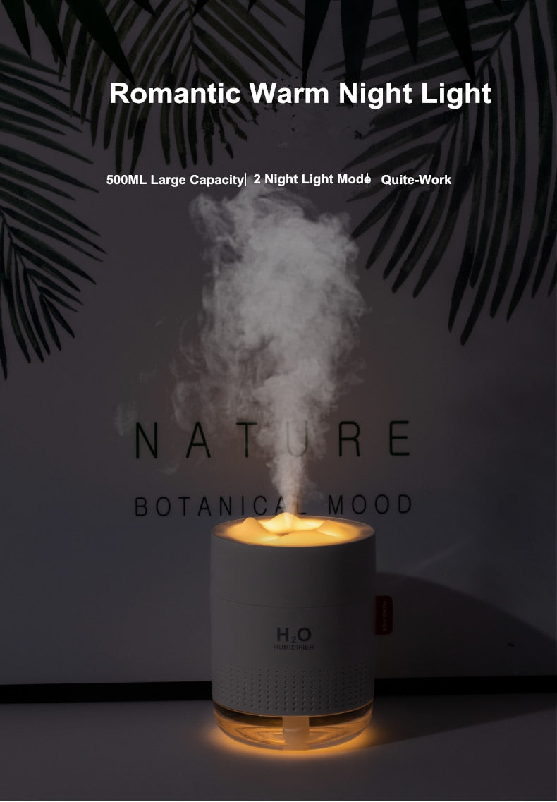 Portable Night Lamp Ultrasonic Humidifier - Image 1