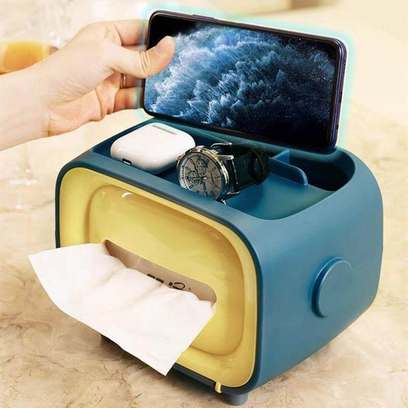 Multifunctional Phone Holder Tissue Box - MaviGadget