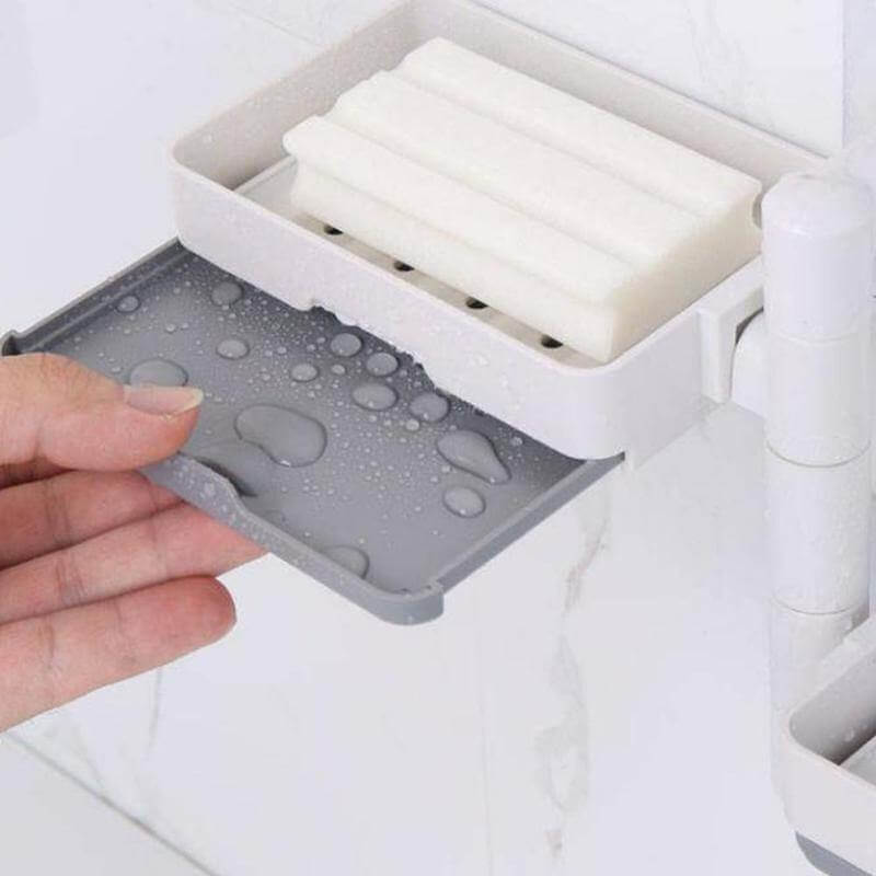 Wall-Mounted Multi Layer Rotatable Soap Holder - Image 1