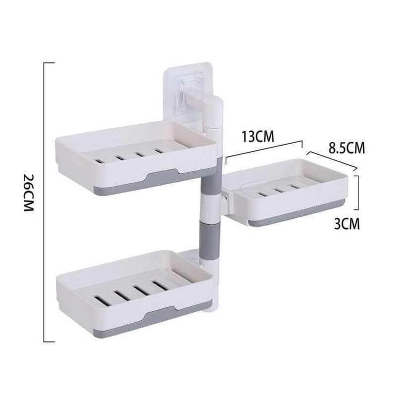 Wall-Mounted Multi Layer Rotatable Soap Holder - Image 10