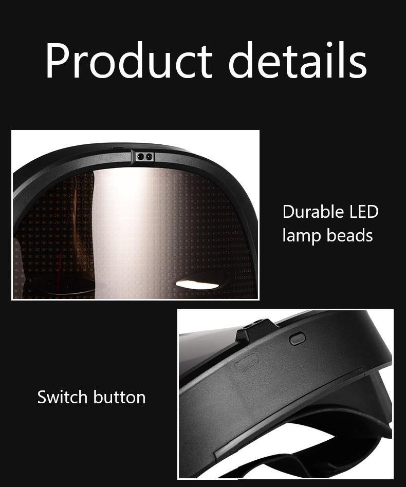Led Luminous Face-Changing Bluetooth Glow Halloween Mask - Image 4