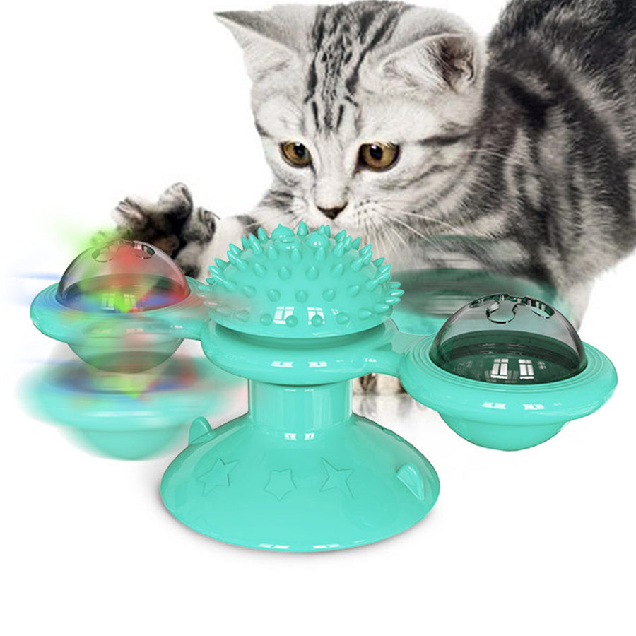 Rotatable Cat Massage Interactive Windmill Toy - Image 5