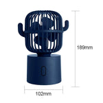 Rechargeable USB Portable Mini Cactus Fan