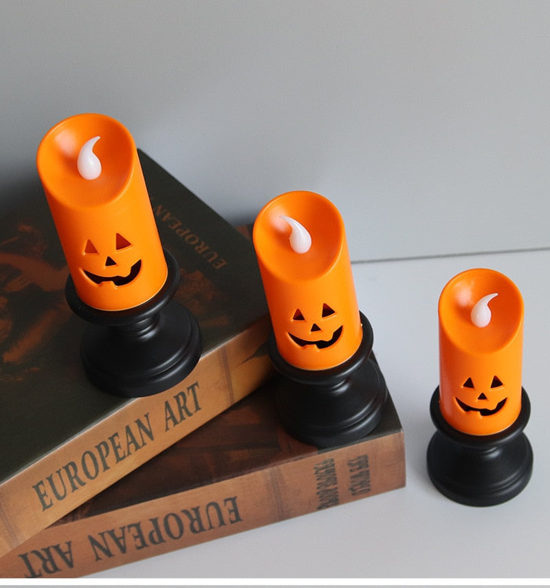 LED Scary Pumpkin Halloween Candle Light - Image 29