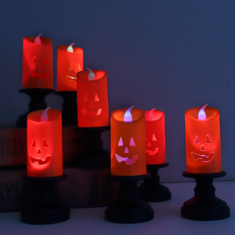 LED Scary Pumpkin Halloween Candle Light - Image 39