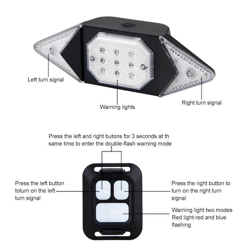 Smart Remote Control Bike Turning Light - Image 6