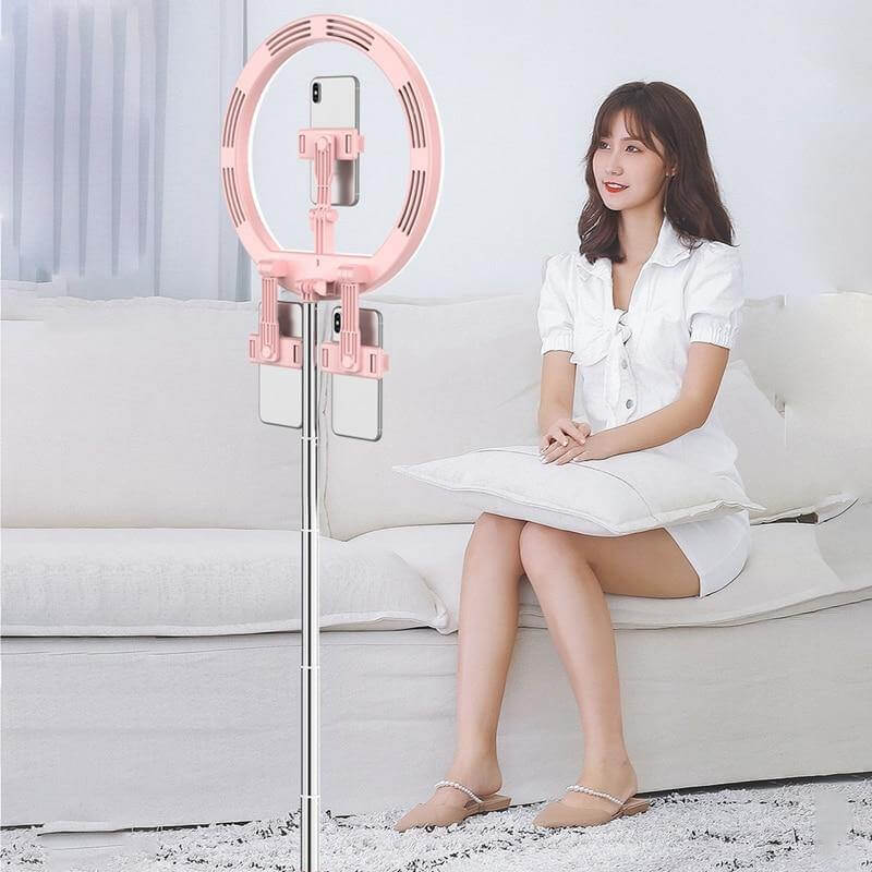 3 Modes Dimmable Foldable LED Selfie Round Light - Image 2