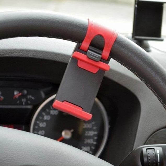 Universal Car Steering Wheel Phone Holder - Image 0