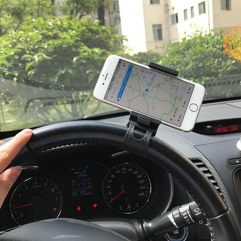 Universal Car Steering Wheel Phone Holder - Image 2