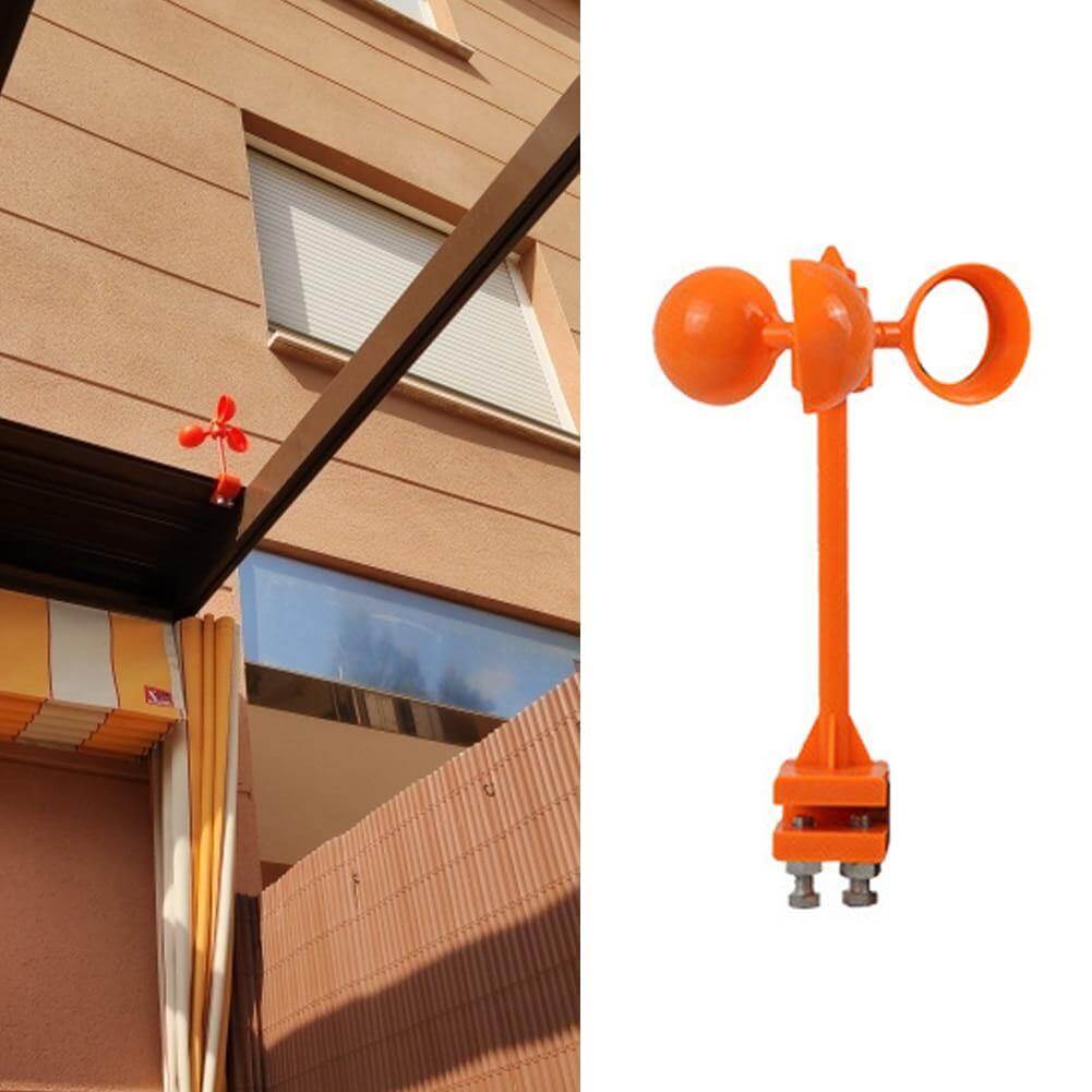 Wind Power Rotating Solar Animal Repeller