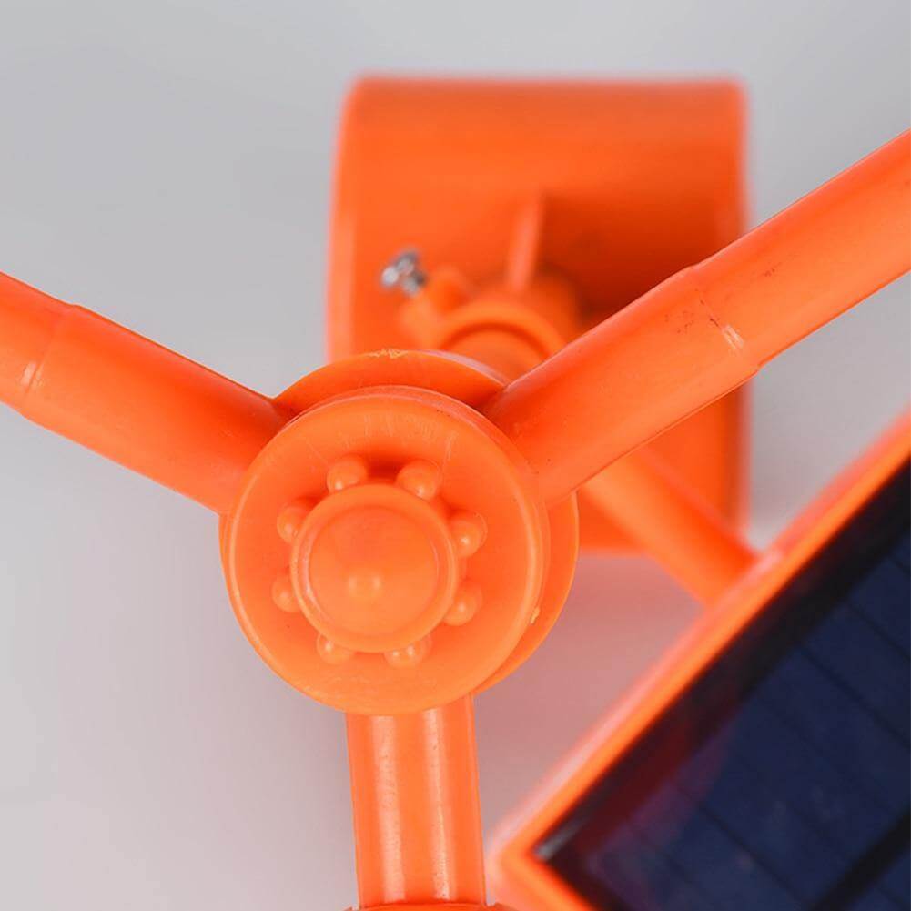 Wind Power Rotating Solar Animal Repeller