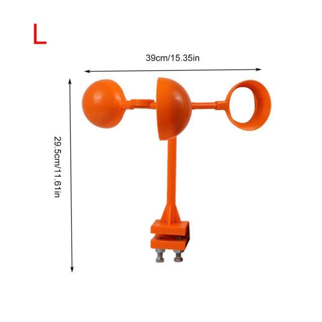 Wind Power Rotating Solar Animal Repeller