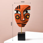 Abstract Pop Art Face Home Sculpture