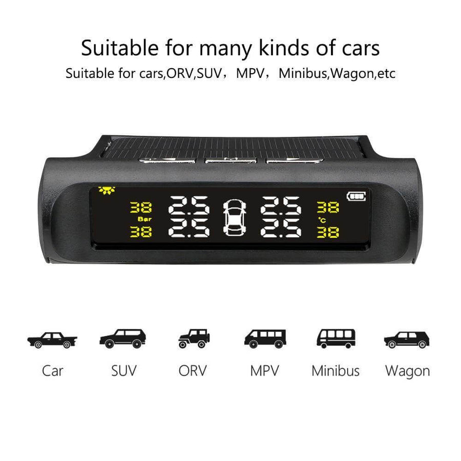 Solar Power Car Tire Pressure Sensor Monitoring System - Image 5