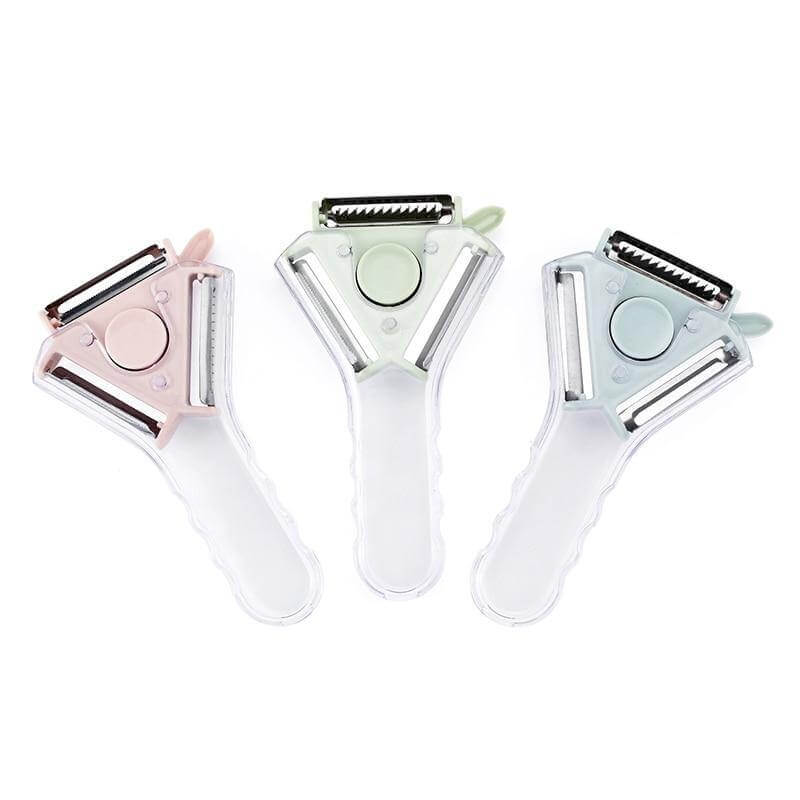 3in1 Rotating Stainless Steel Fruit Vegetable Peeler - Image 0