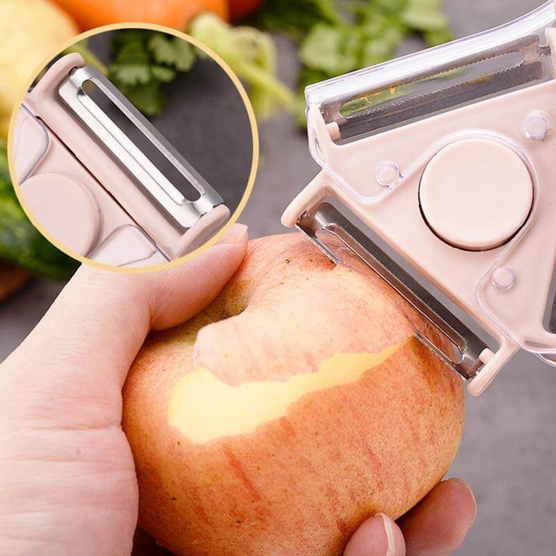 3in1 Rotating Stainless Steel Fruit Vegetable Peeler - Image 8
