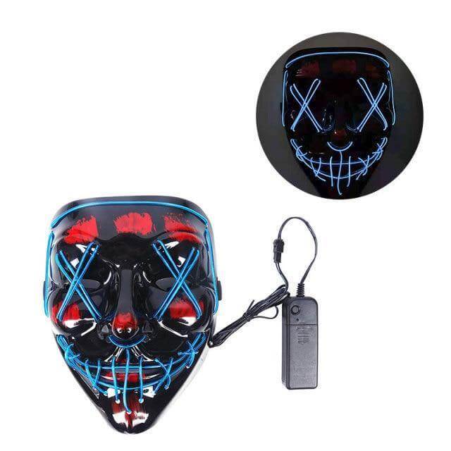 Neon Horror LED Party Halloween Mask - Image 14