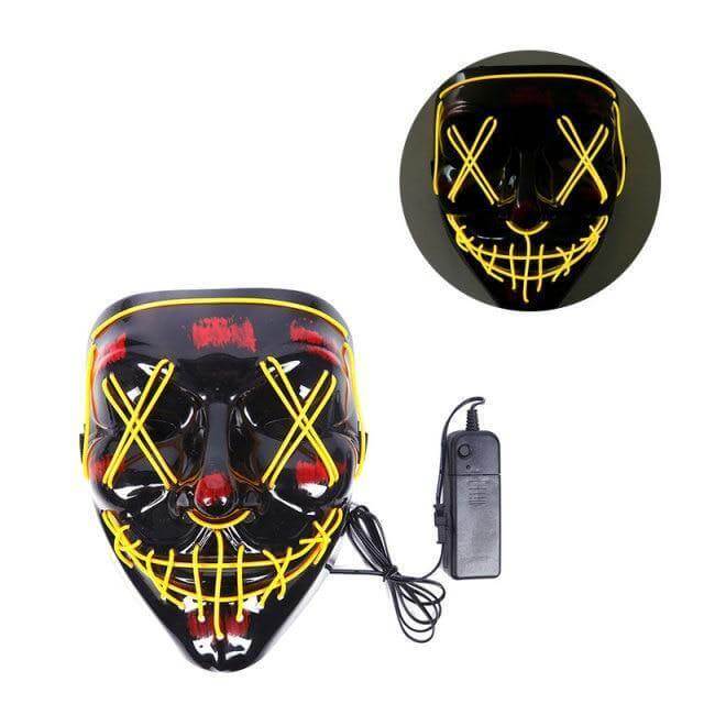 Neon Horror LED Party Halloween Mask - Image 20