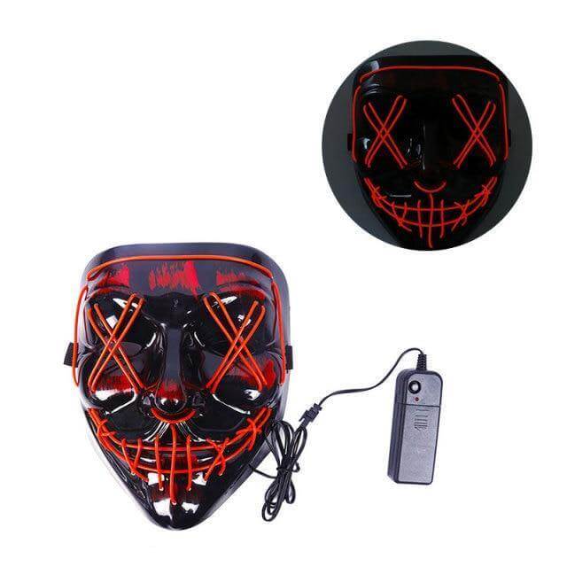 Neon Horror LED Party Halloween Mask - Image 19