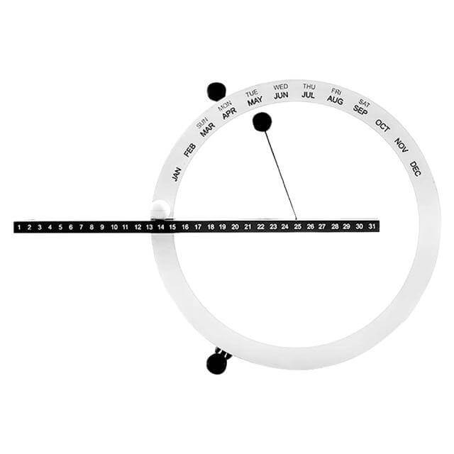 Flip Magnetic Manual Daily Desktop Calendar - Image 9