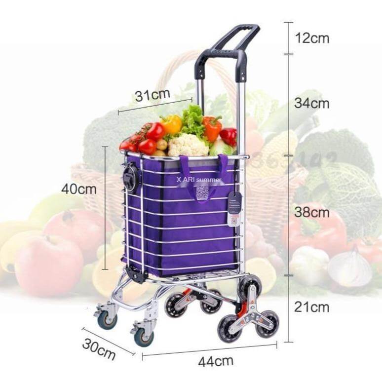 Easy Carry Climbing Wheeled Shopping Cart - Image 6