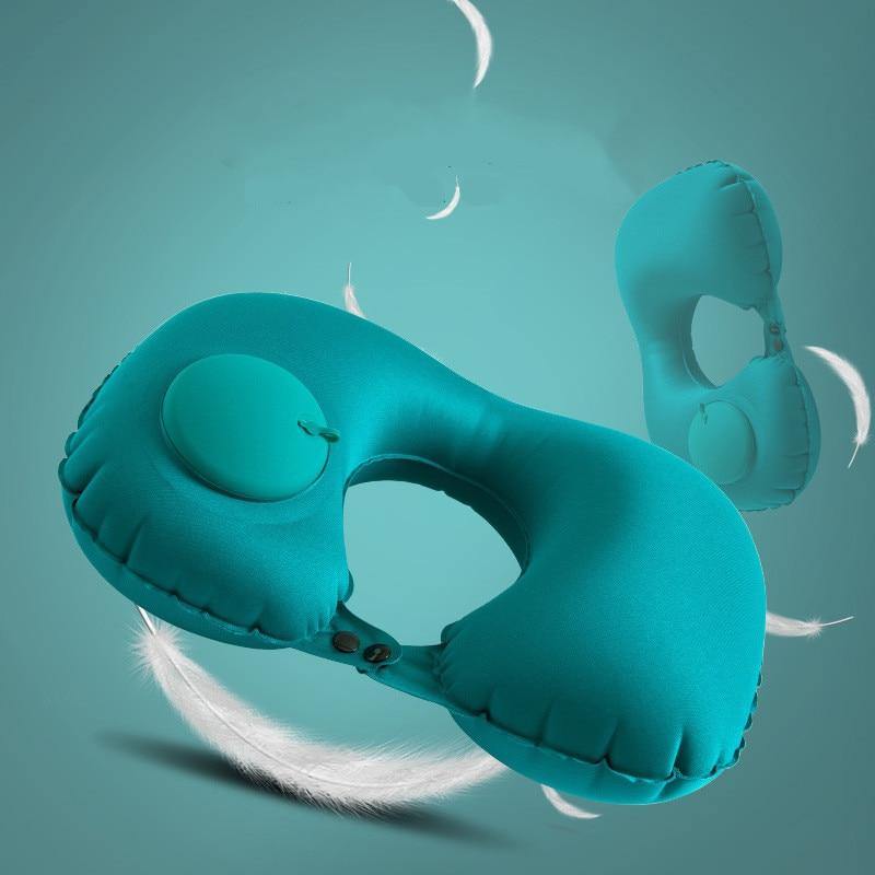 Inflatable Portable Comfy Travel Neck Pillow - Image 7