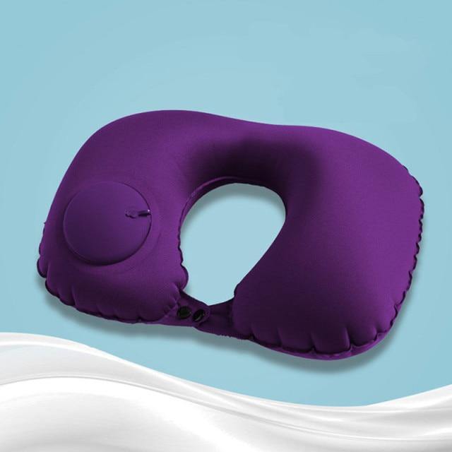 Inflatable Portable Comfy Travel Neck Pillow - Image 13