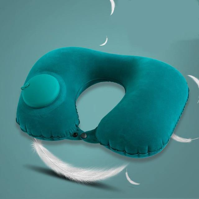 Inflatable Portable Comfy Travel Neck Pillow - Image 16