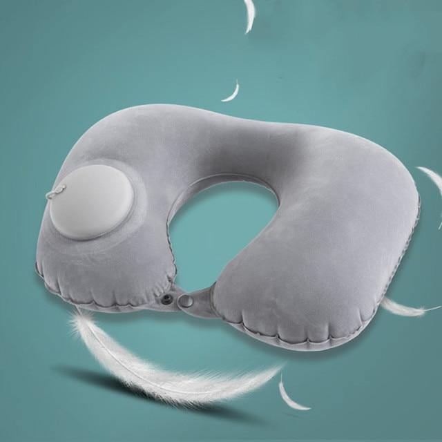 Inflatable Portable Comfy Travel Neck Pillow - Image 10