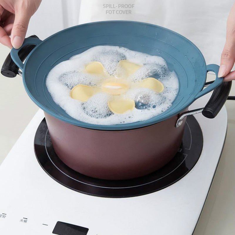 No Spill Anti Overflow Pot Cooking Lid - Image 9