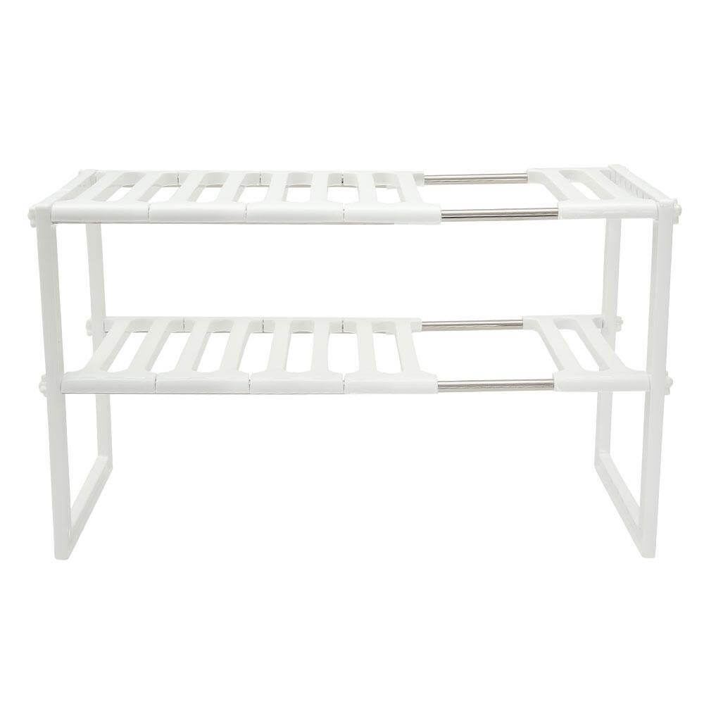 Adjustable Double Layer Kitchen Dish Storage Rack