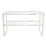 Adjustable Double Layer Kitchen Dish Storage Rack