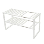 Adjustable Double Layer Kitchen Dish Storage Rack