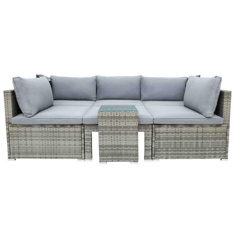 Sectional Canopy Daybed Outdoor Furniture Set