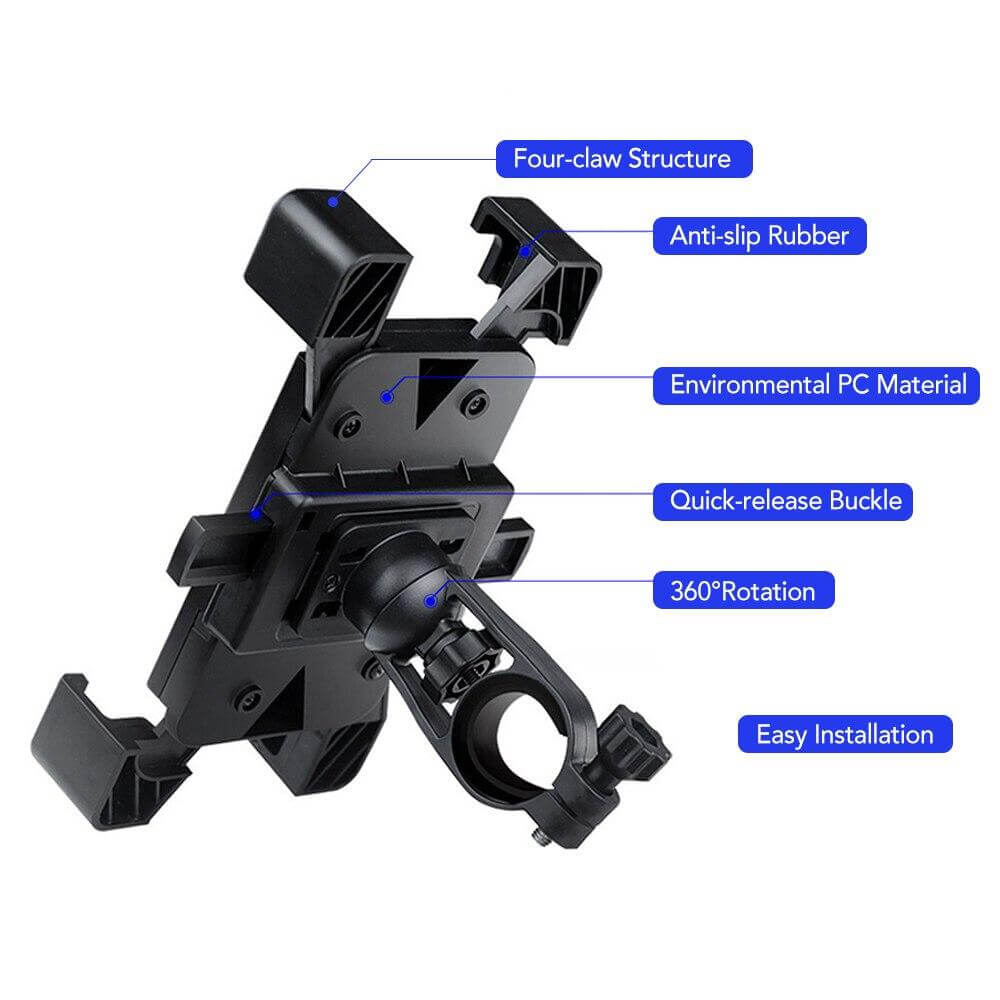 Adjustable 360 Automatic Bike Phone Holder