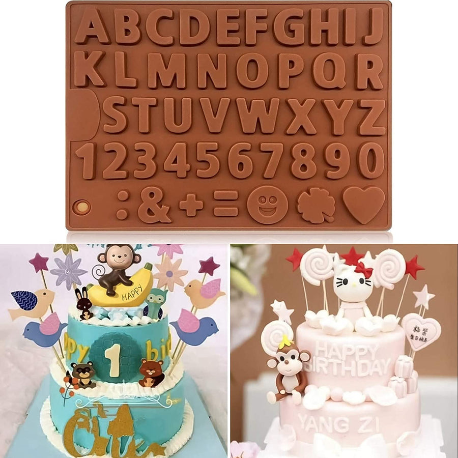 3D Alphabet Silicone DIY Chocolate Mold - Image 1
