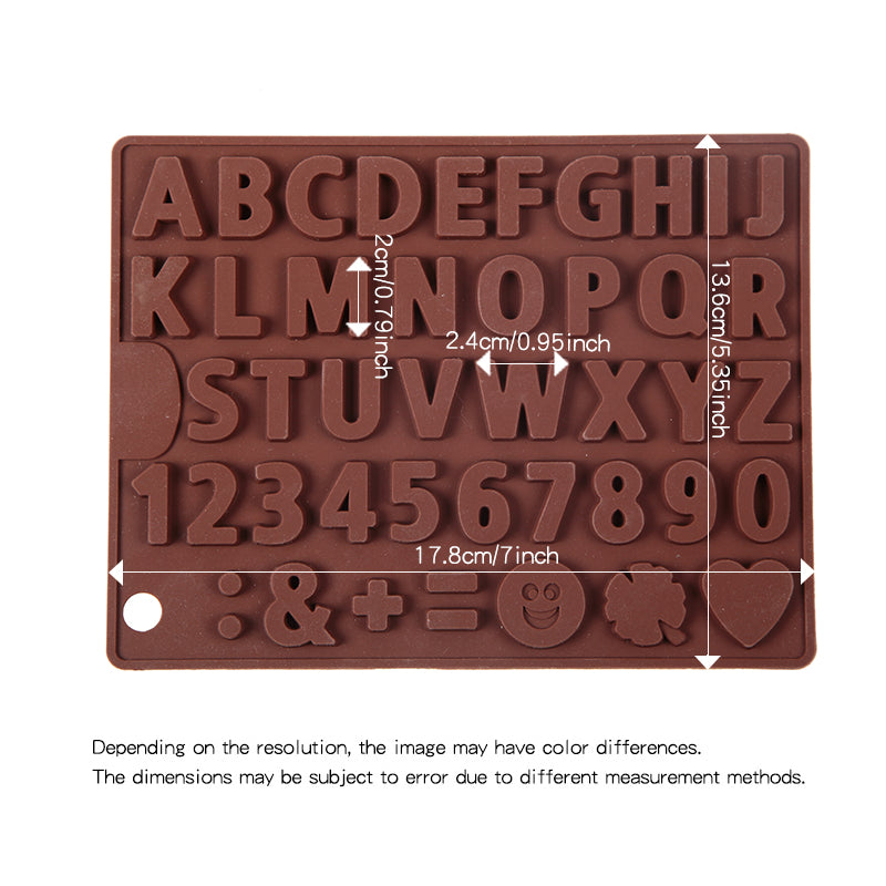 3D Alphabet Silicone DIY Chocolate Mold