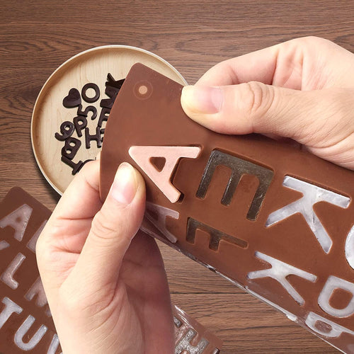 3D Alphabet Silicone DIY Chocolate Mold - Image 0